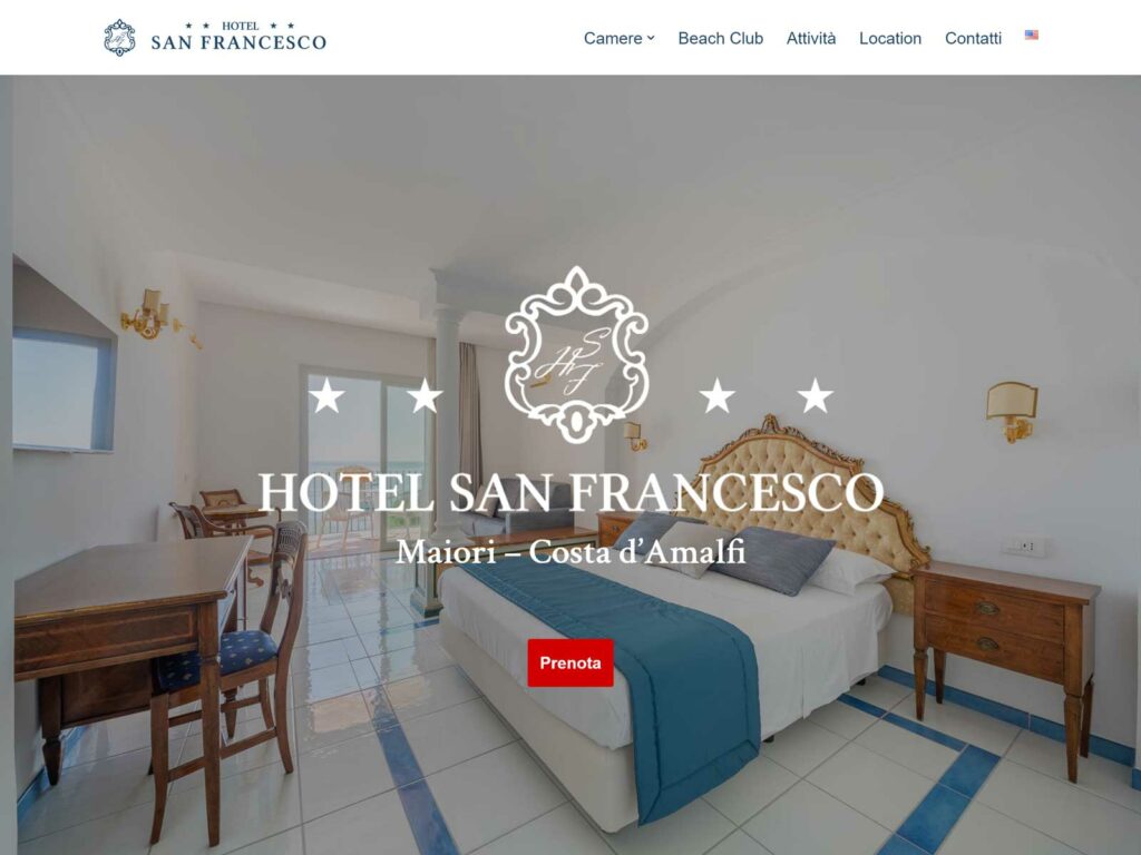 Sito web hotel Amalfi Coast