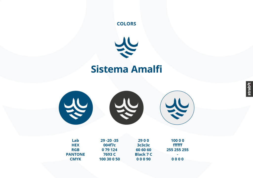 Logo design - Brand presentation manual - Sistema Amalfi