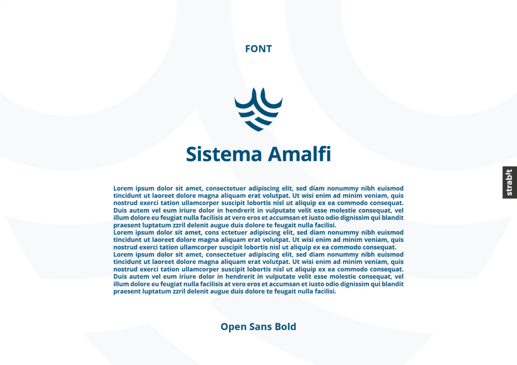 Logo design - Brand presentation manual - Sistema Amalfi