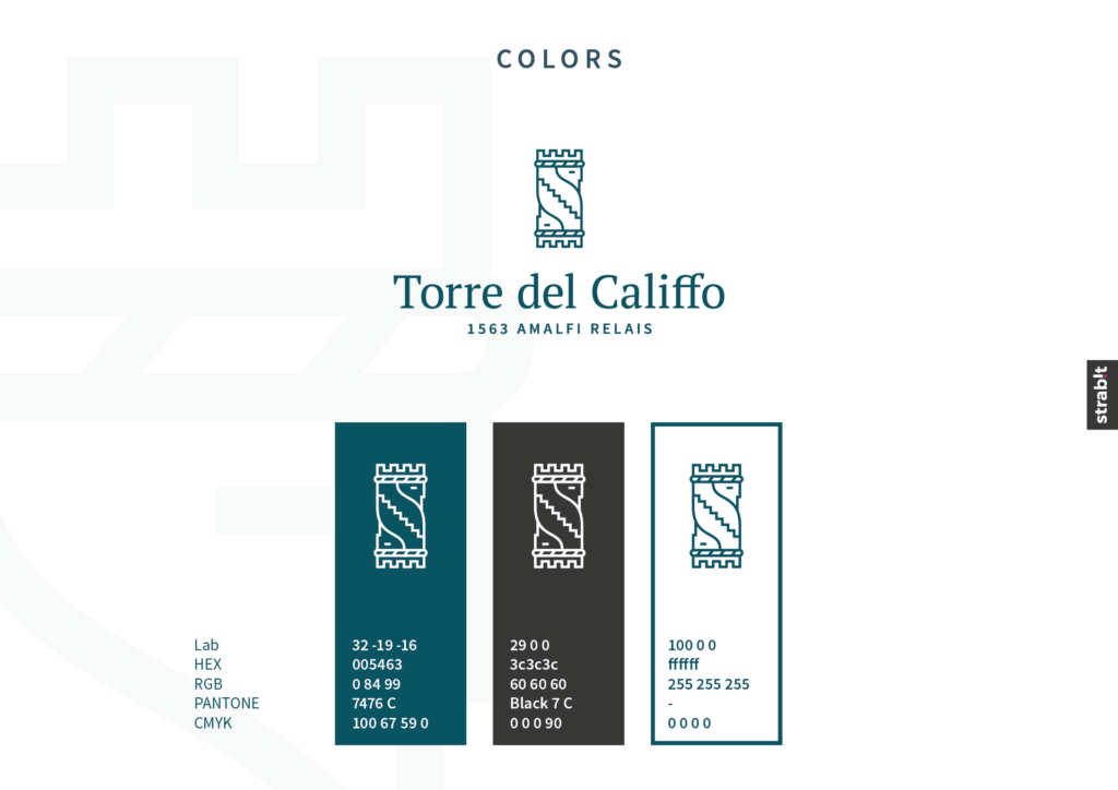 Logo - Graphic - Brand design - Torre del Califfo - 1563 Amalfi Relais - strab.it