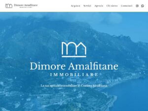 Sito web agenzia immobiliare Dimore Amalfitane - Costa d'Amalfi