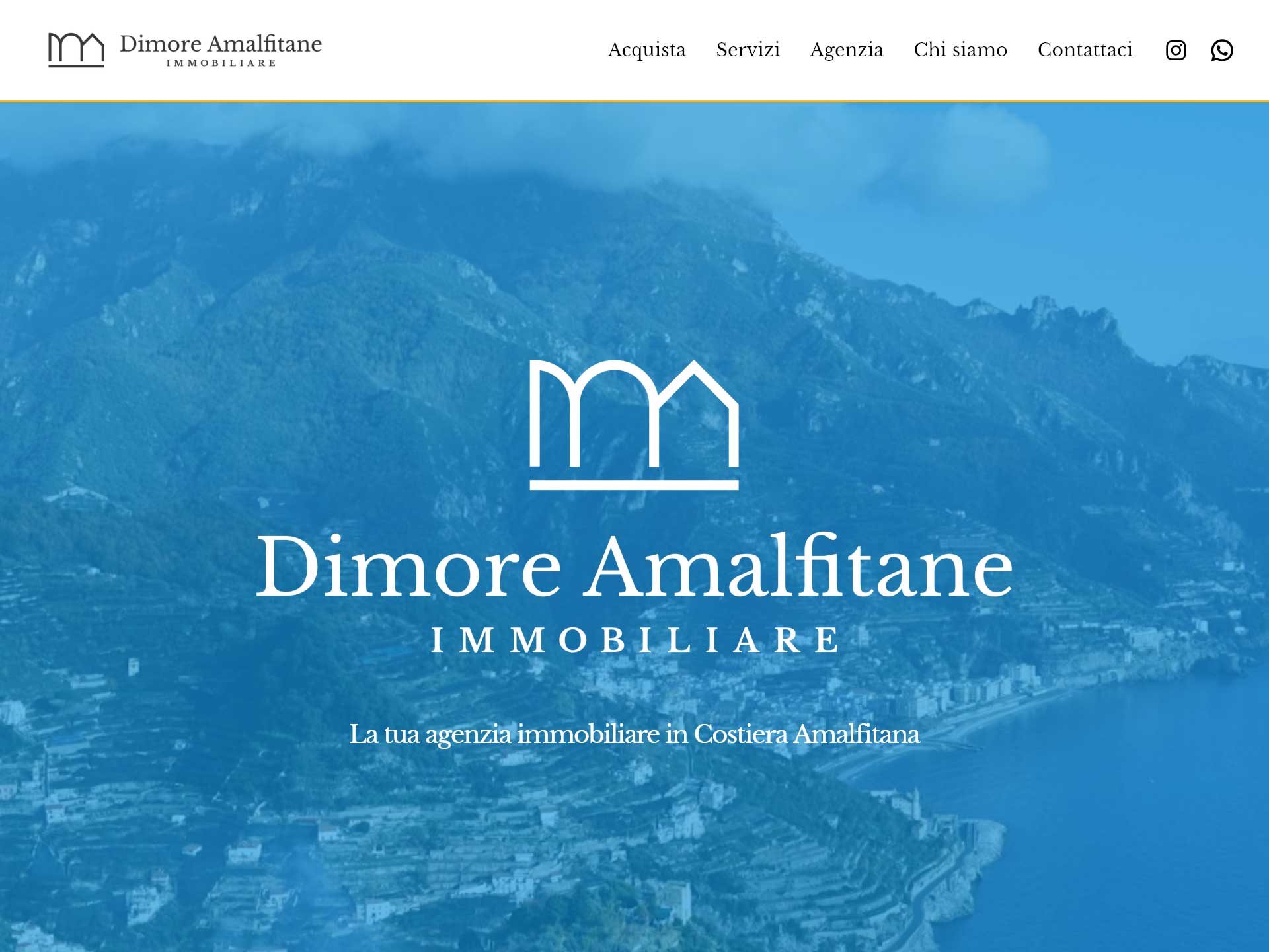 Sito web agenzia immobiliare Dimore Amalfitane - Costa d'Amalfi